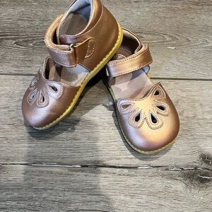 Livie and Luca rose gold petal Mary Jane